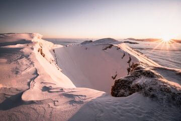 Ski touring on the Ötscher