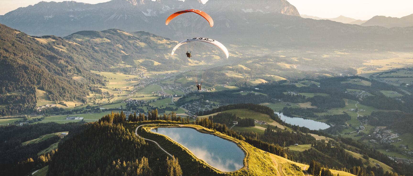 Paragliding Summer Kitzbühel Hahnenkamm