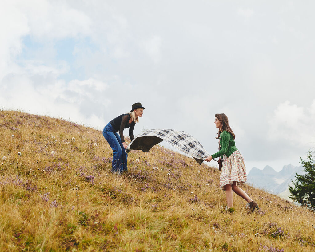 Picnic, Burg Hotel Oberlech, Lucian family