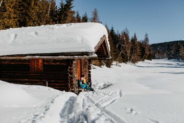 Rast beim Langlaufen in Seefeld in Tirol