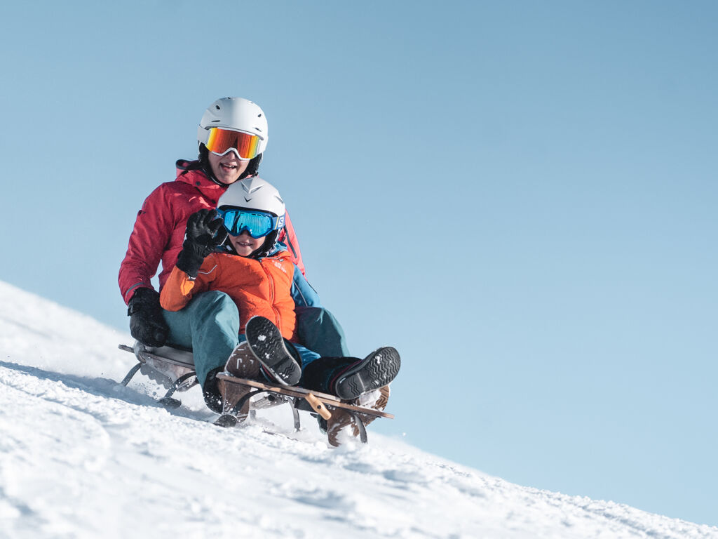 Rodeln am Ahorn im Zillertal