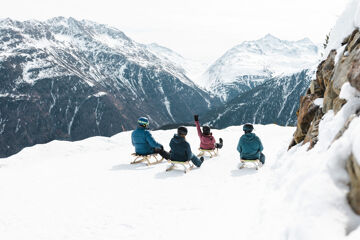 Tobogganing in Sölden, Ötztal valley