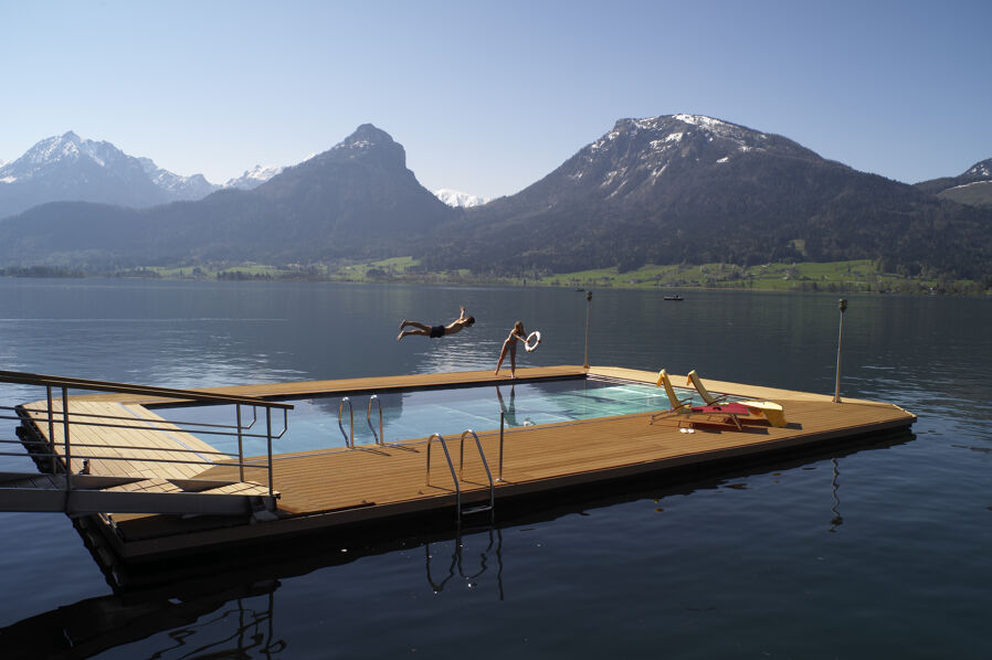 Lake Pool at the Romantik Hotel Im Weissen Rössl