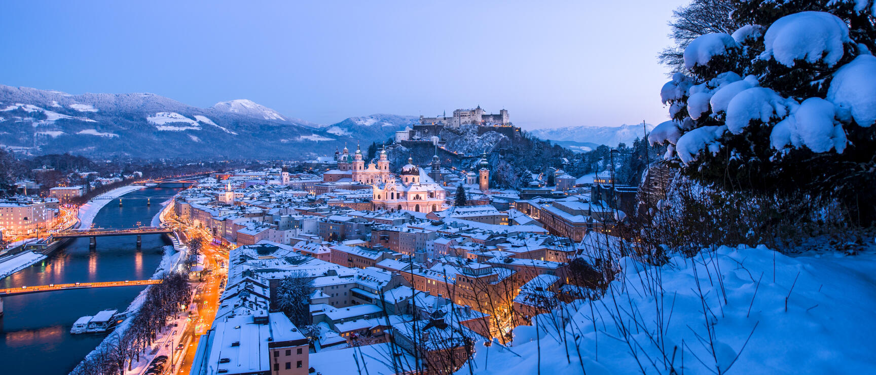 Téli panoráma Salzburgban