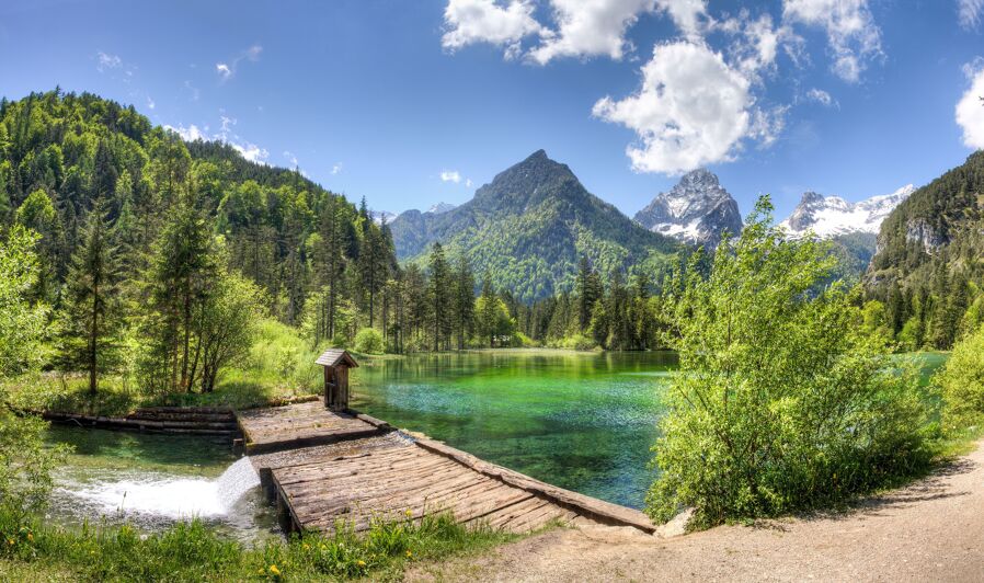 pond Schiederweiher in Upper Austria