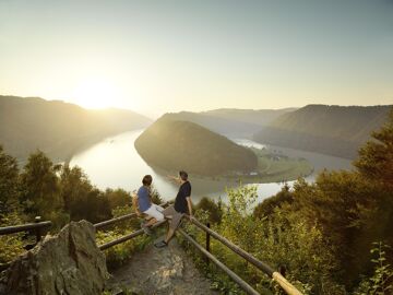 Pěší turistika v oblasti Dunaje - Schloegener Schlinge, Horní Rakousko