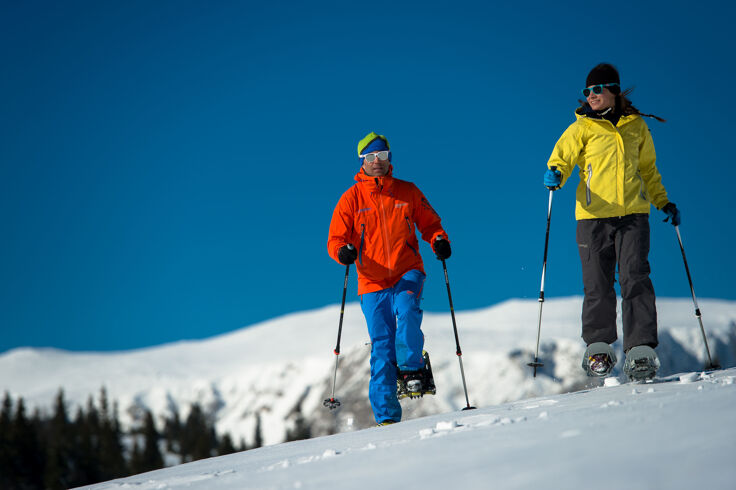 Snowshoeing in lower austria