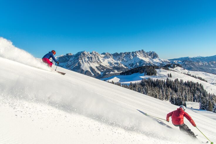 Skiing in the SkiWelt Wilder Kaiser - Brixental