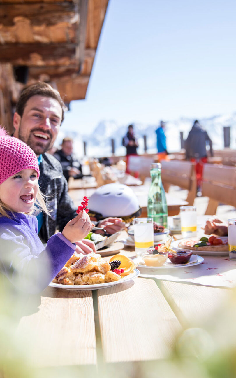 Op het terras in Serfaus-Fiss-Ladis