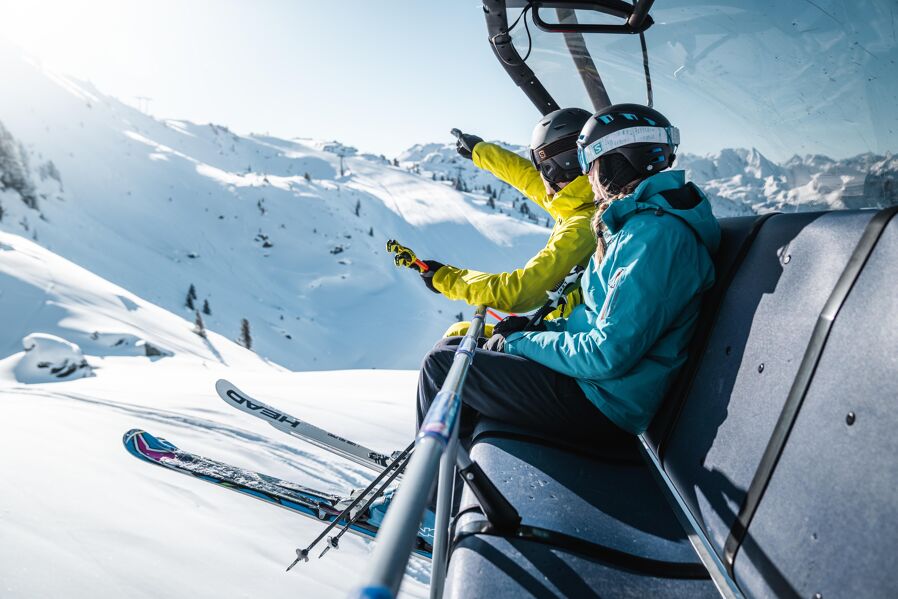 Skiing in the Zillertal Arena