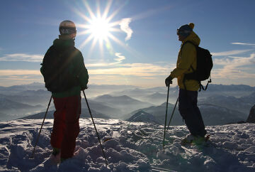 Skifahrer am Dachstein-Gletscher