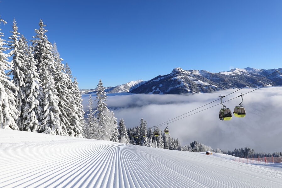 Skiing on the Skischaukel Grossarltal-Dorfgastein