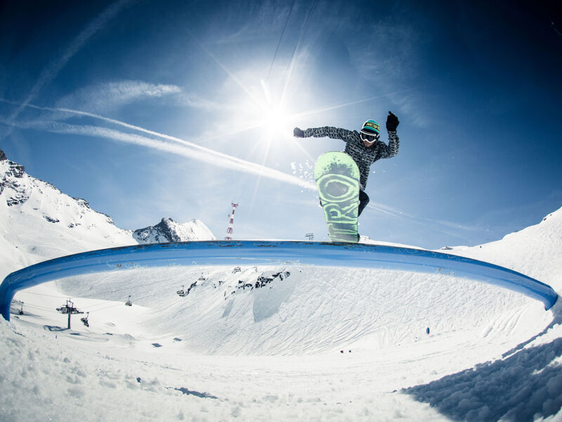 Snowpark Action Rider: Dominik Wagner, Zell am See-Kaprun