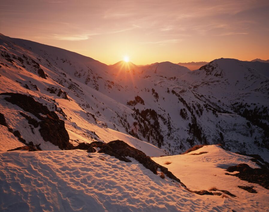 Sonnenuntergang in den Nockbergen