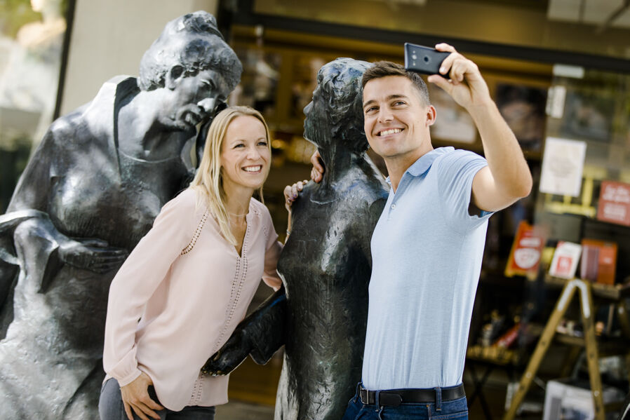 Couple in St. Pölten's city center