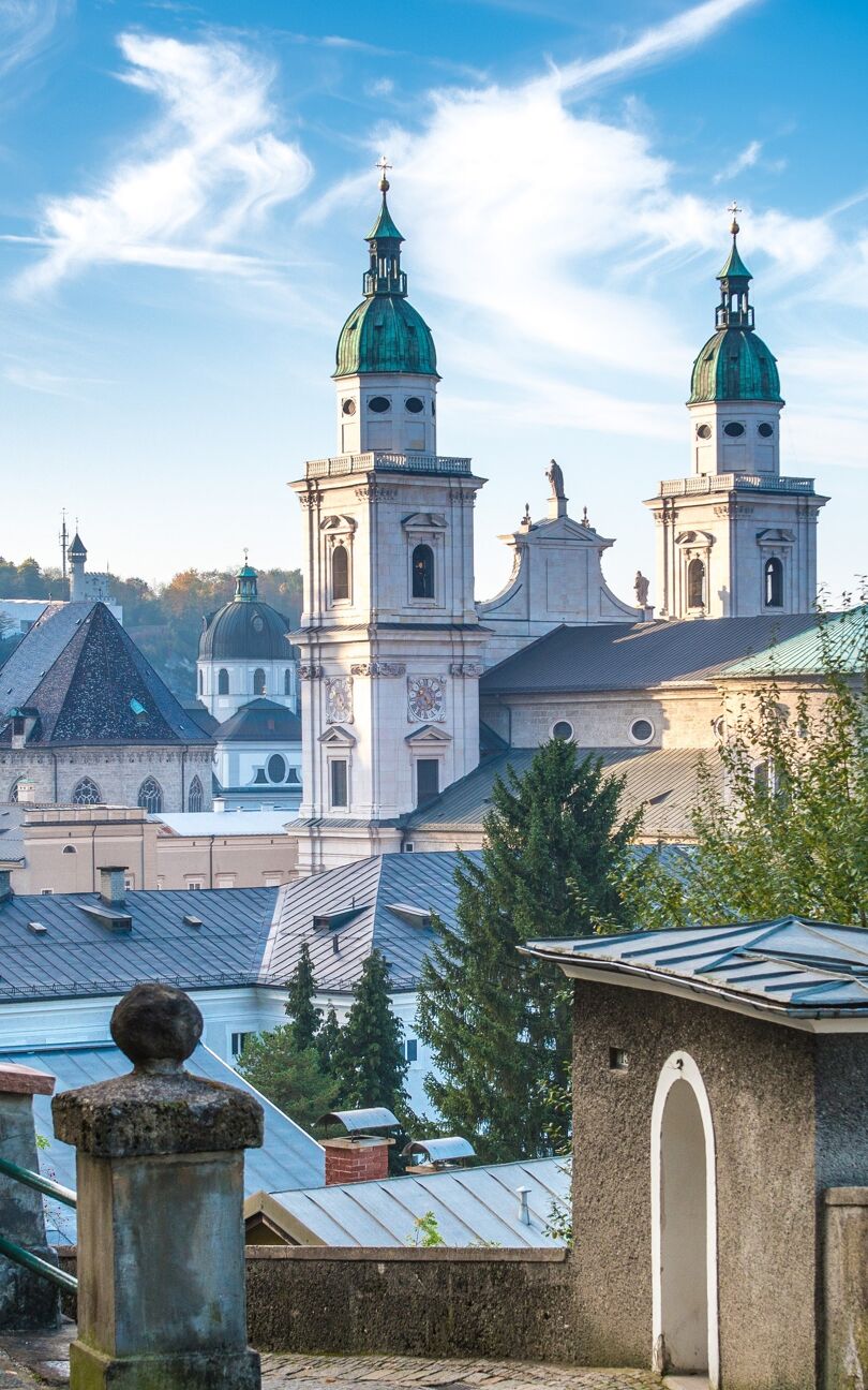 Salzbourg à la nuit tombée