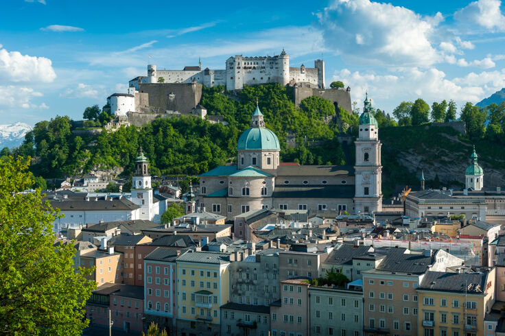 View to the city of Salzburg