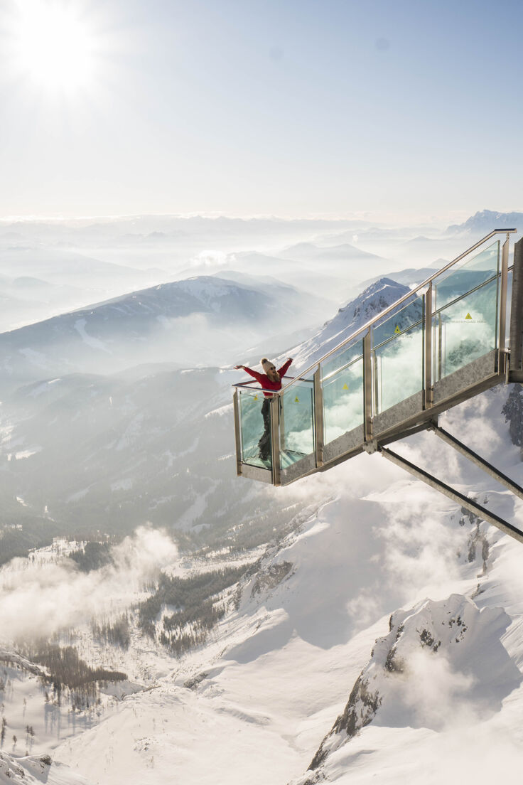 Treppe ins Nichts Dachsteingletscher