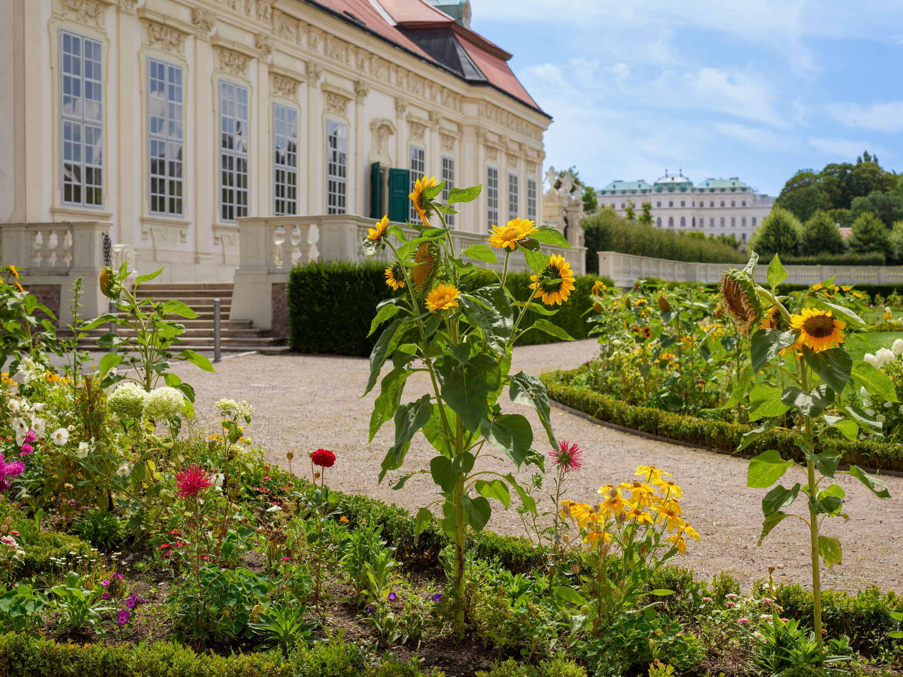 E・R・v・エンゲルト、ウィーンの庭、19世紀外国巨匠作家、新品高級額装付 ウィーンのベルヴェデーレ宮殿