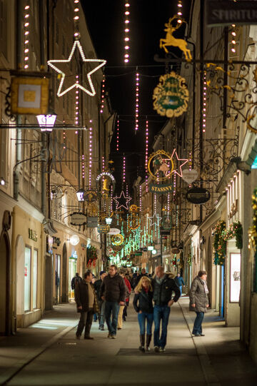 Adventi hangulat a Getreidegasséban - Salzburg