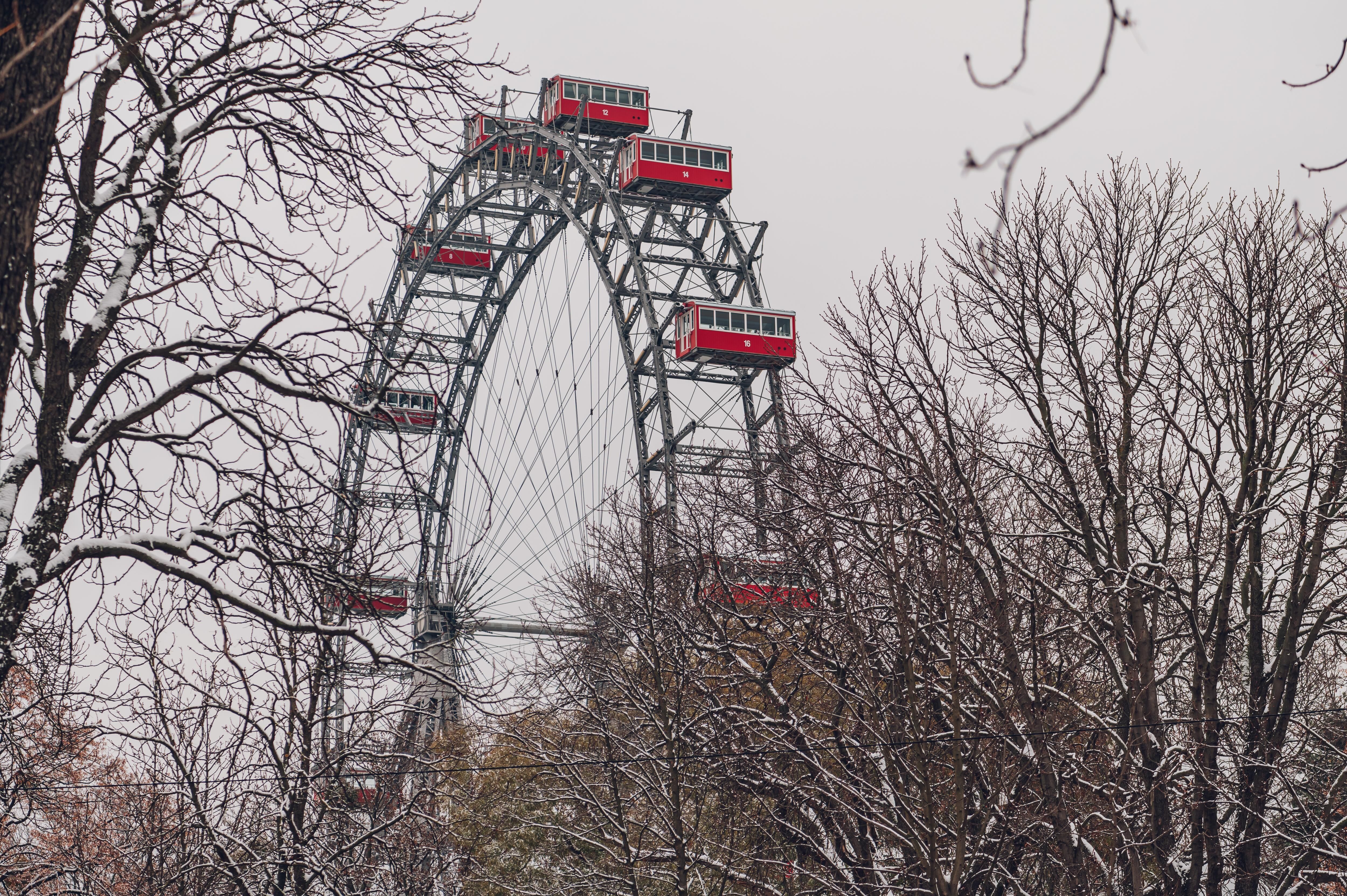 Wiener Riesenrad im Winter