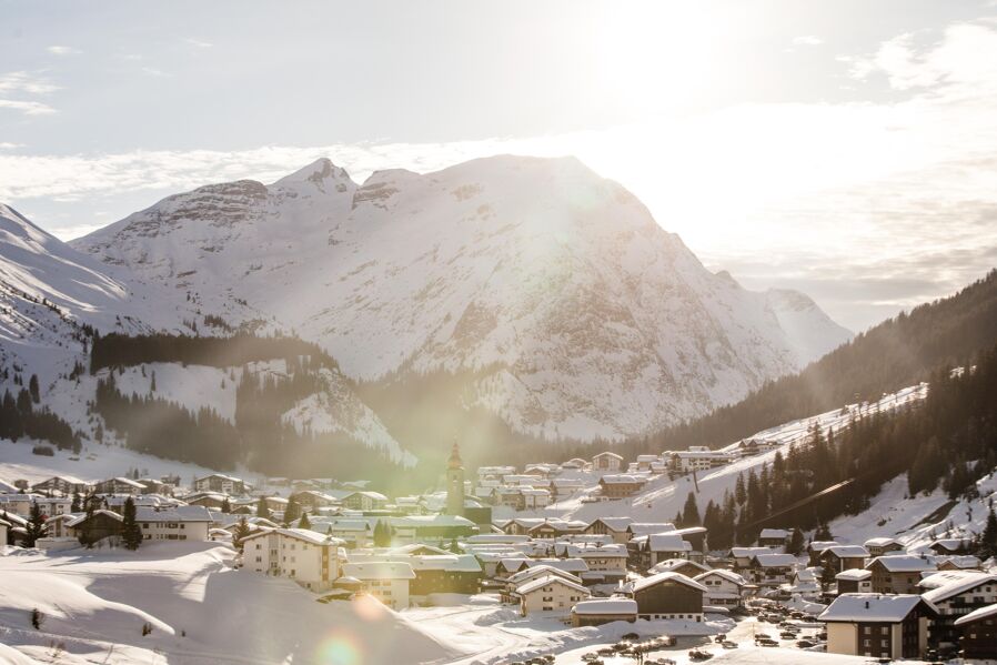 Winter in Lech am Arlberg, Vorarlberg