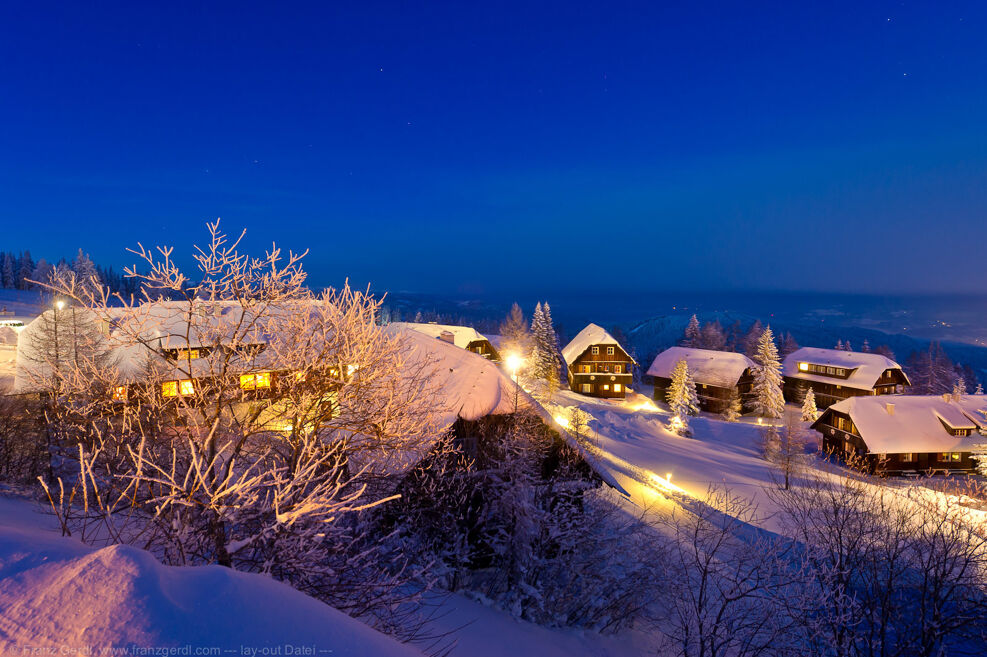 Winterabend auf der Gerlitzen