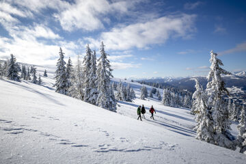 Winterliches Wandern auf der Frauenalpe