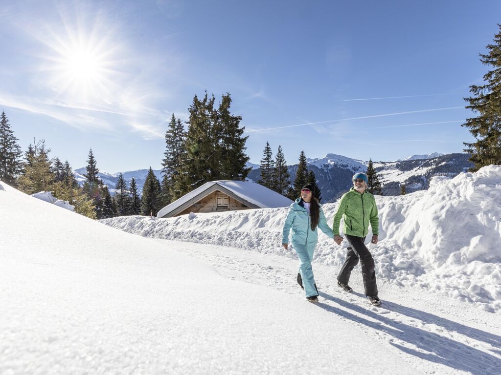 Winter hiking at the Markbachjoch in Wildschönau