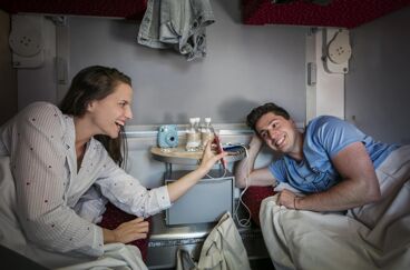 Rijtuig in een ÖBB nightjet trein